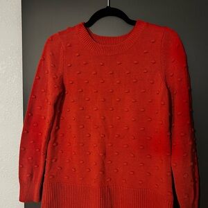Women's burnt orange Textured Sweater